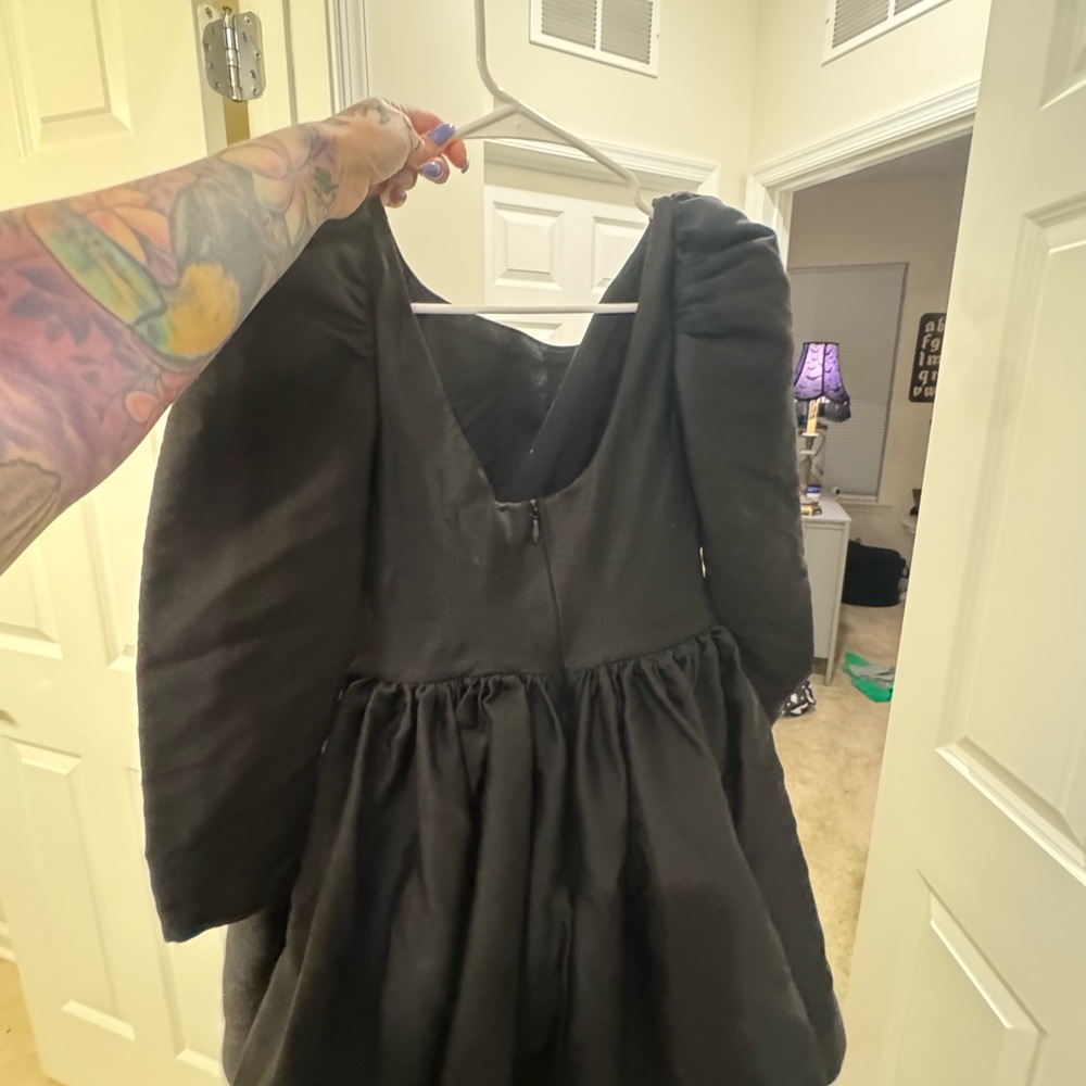 Selkie Black Midi Dress - Picture 3 of 3